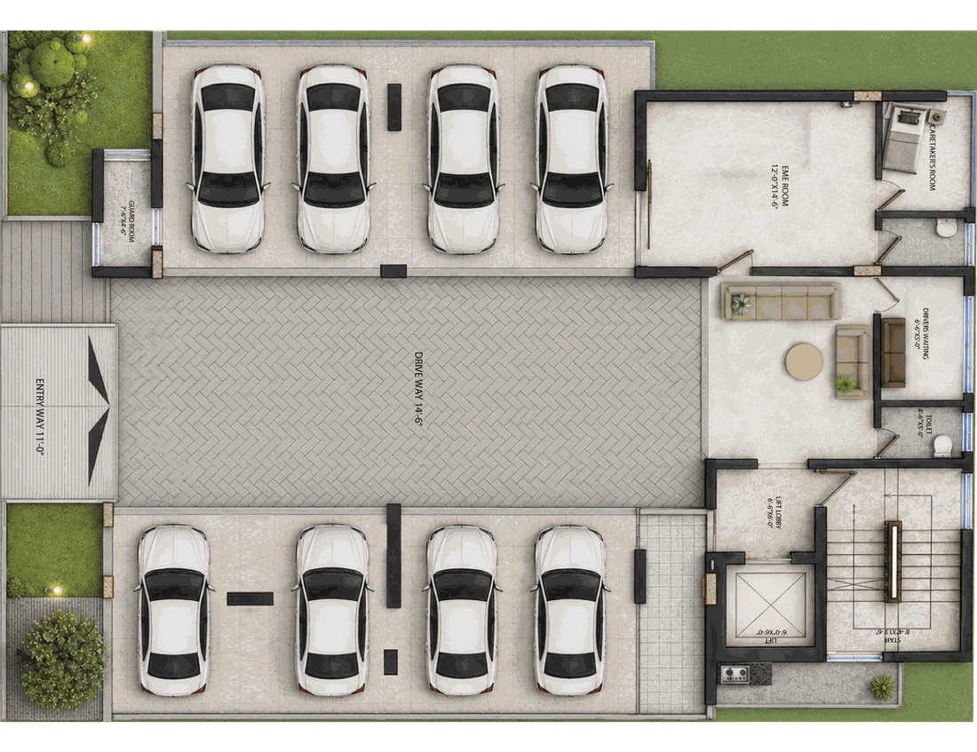 Nurjahan Heights ground floor plan